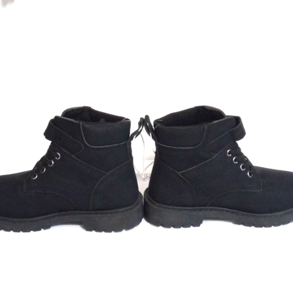 US SPORT OUTDOOR BLACK LACE UP HIGH TOP HIKING BOOTS BOYS SIZE 1 NWT - Picture 6 of 11